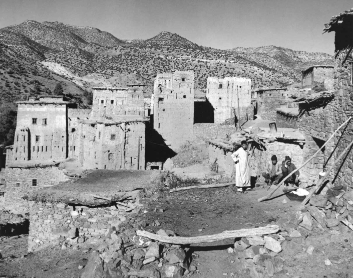 The village of Agoudim near Jebel Azourki Morocco